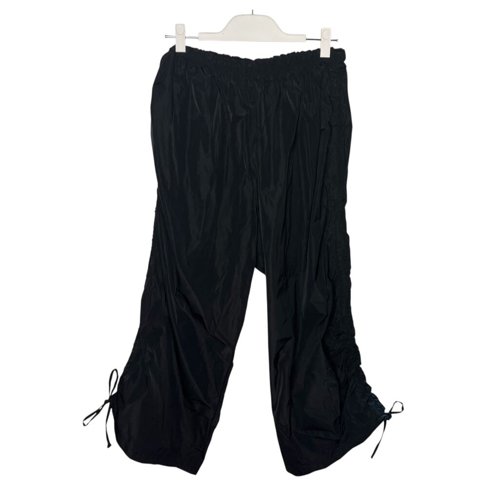 Bryn Walker Women's Pants Size XL Black Lantern Pull On High Waist Made in USA